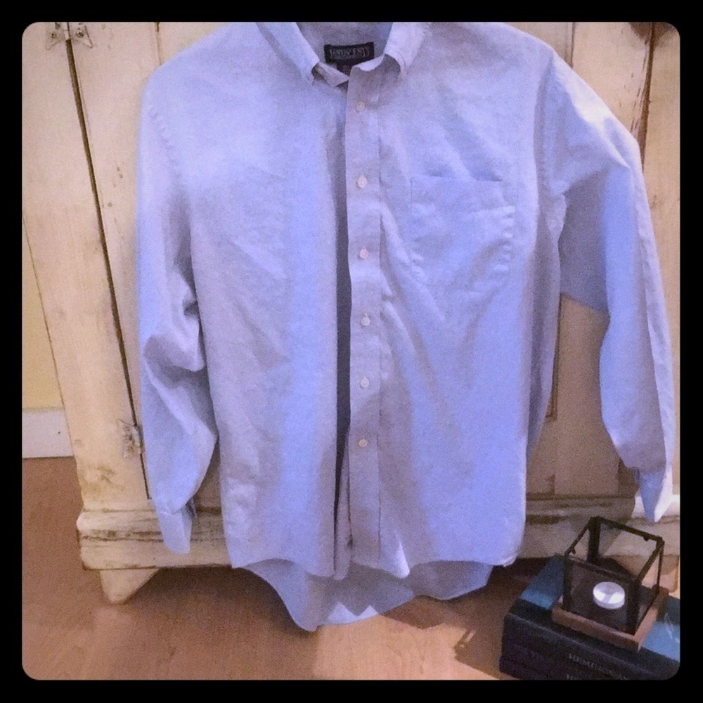 LANDS’ END CASUAL BUTTON DOWN SHIRT 15 1/2, 32